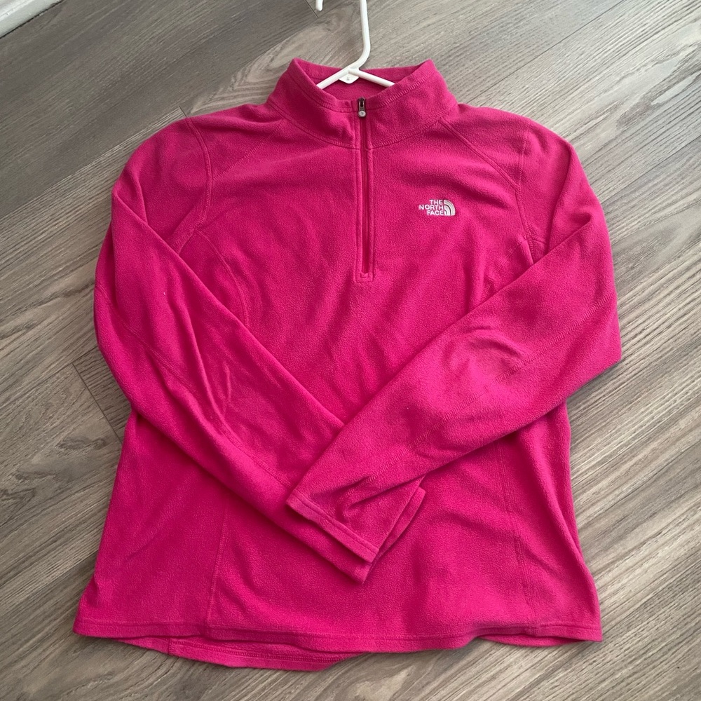 pink north face jacket